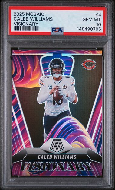 2025 Panini Mosaic Caleb Williams Visionary PSA 10 GEM CASE HIT