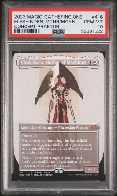 Elesh Norn, Mother of Machines #416 (Borderless) - MTG Phyrexia (ONE) - PSA 10