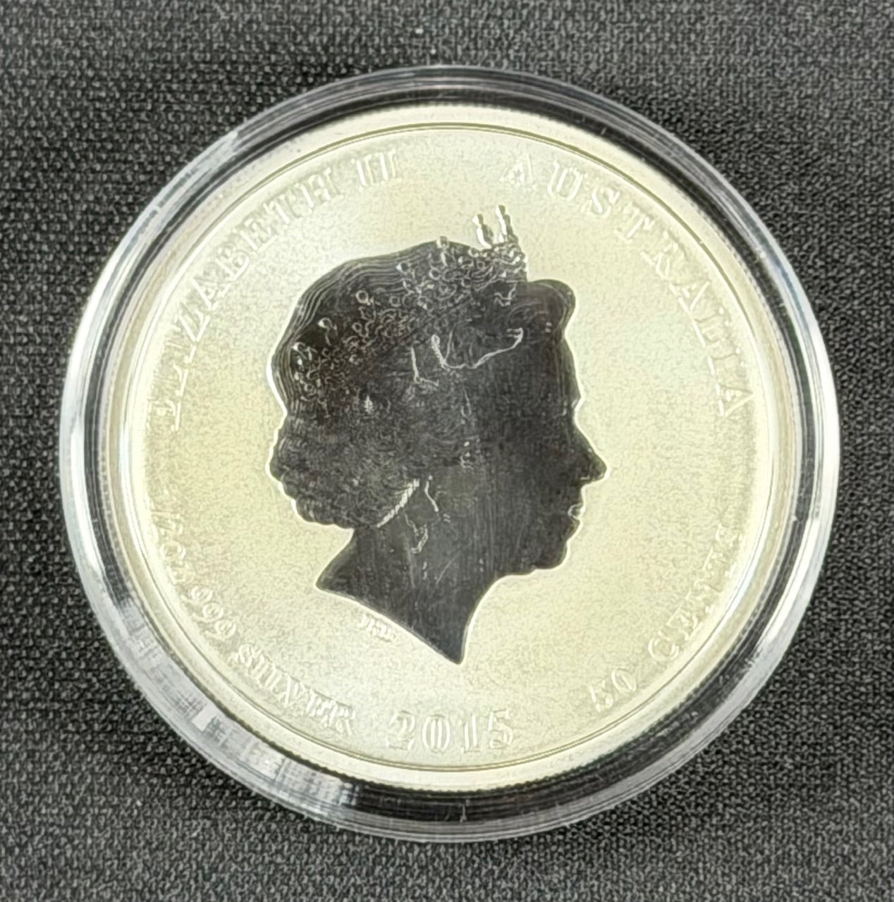 2015 Australia Lunar Year of the Goat – 1/2 oz .999 Silver Coin