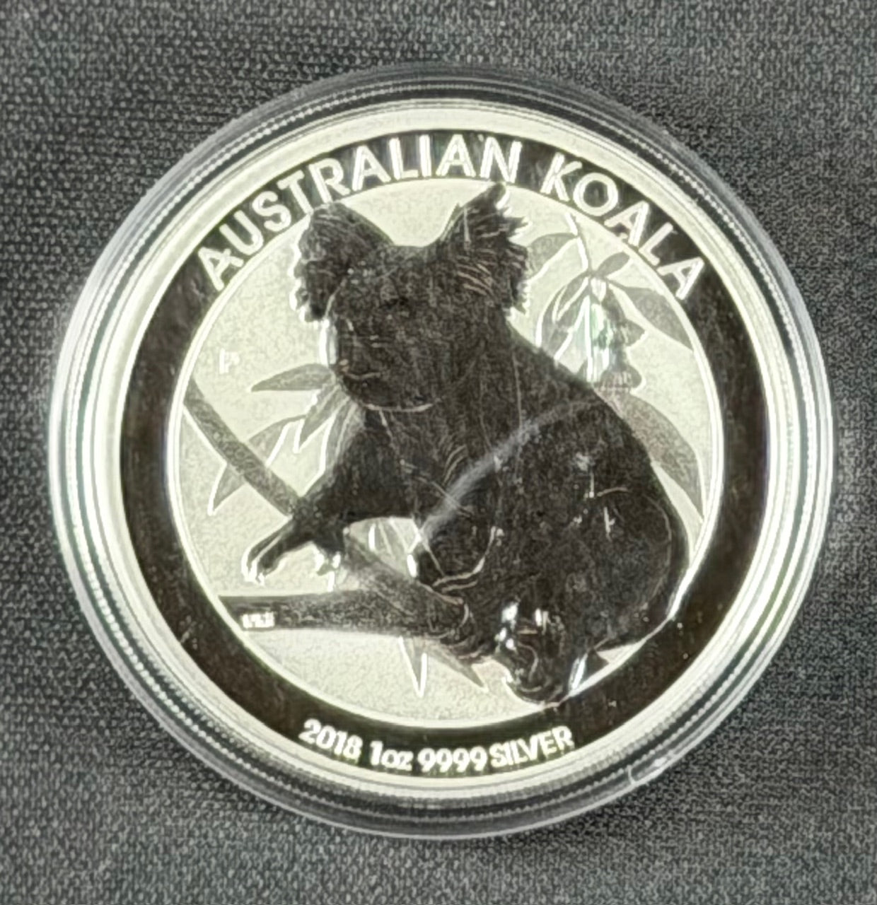2018 Perth Mint Australian Koala – 1 oz .9999 Silver – $1 AUD – Uncirculated