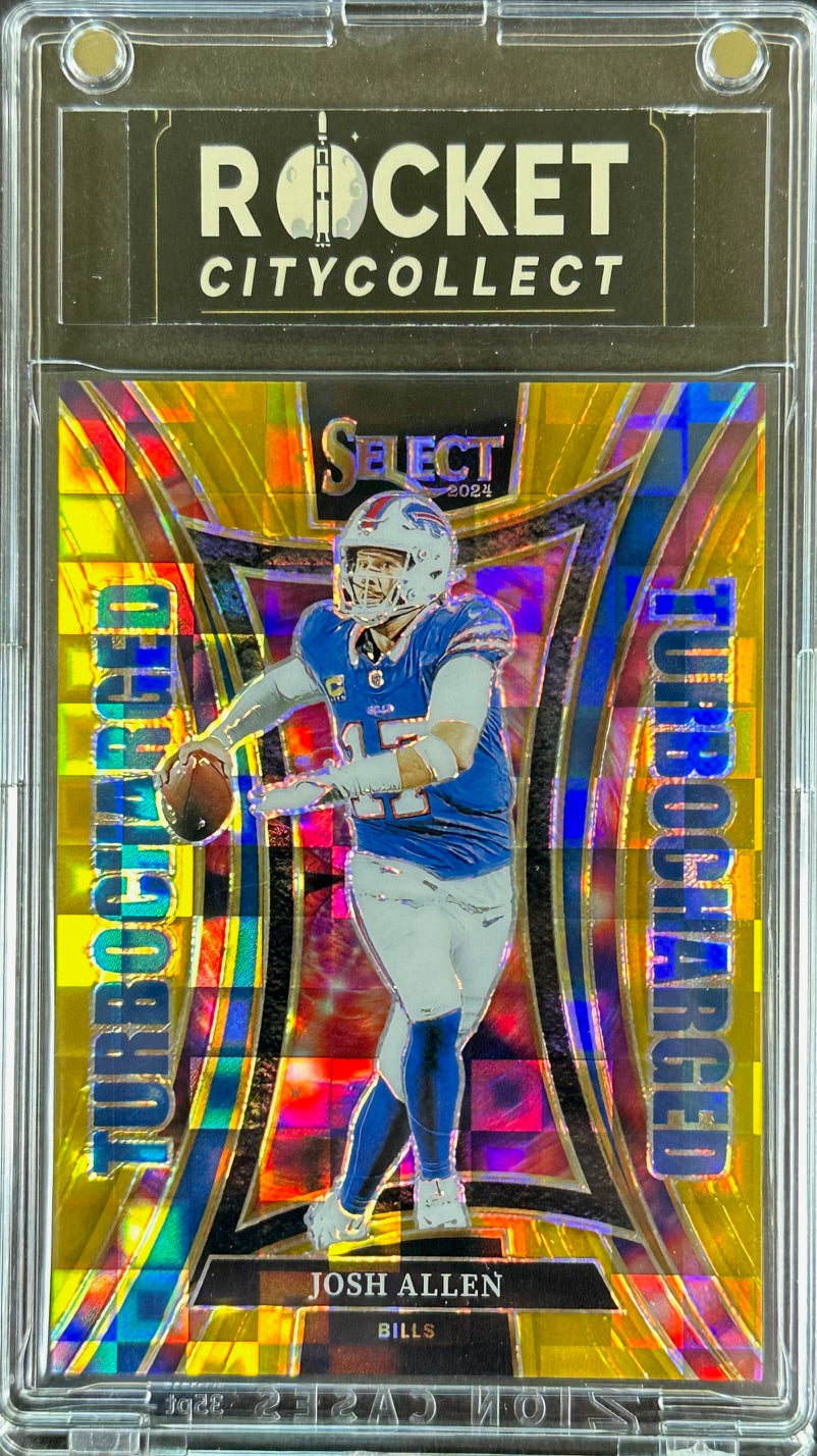 2024 Panini Select – Josh Allen #18 – Turbocharged Gold Prizm 02/10