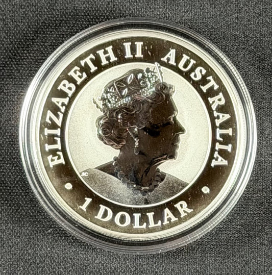2019 Australian Kookaburra – 1 oz .9999 Fine Silver – $1 AUD – Perth Mint
