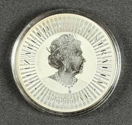 2019 Australian Kangaroo – 1 oz .9999 Fine Silver – Perth Mint – $1