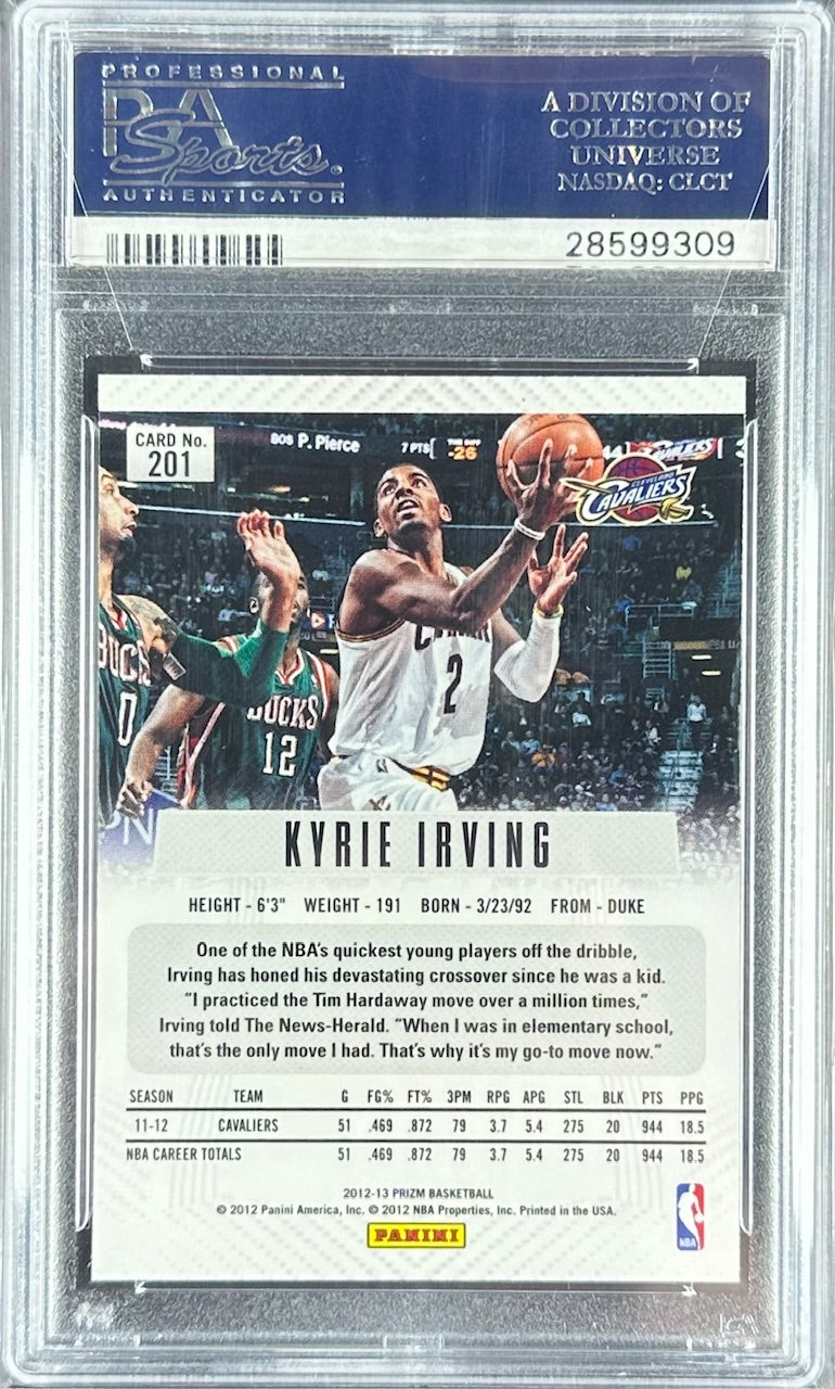 2012 Panini Prizm – Kyrie Irving #201 RC – PSA 10 GEM MT