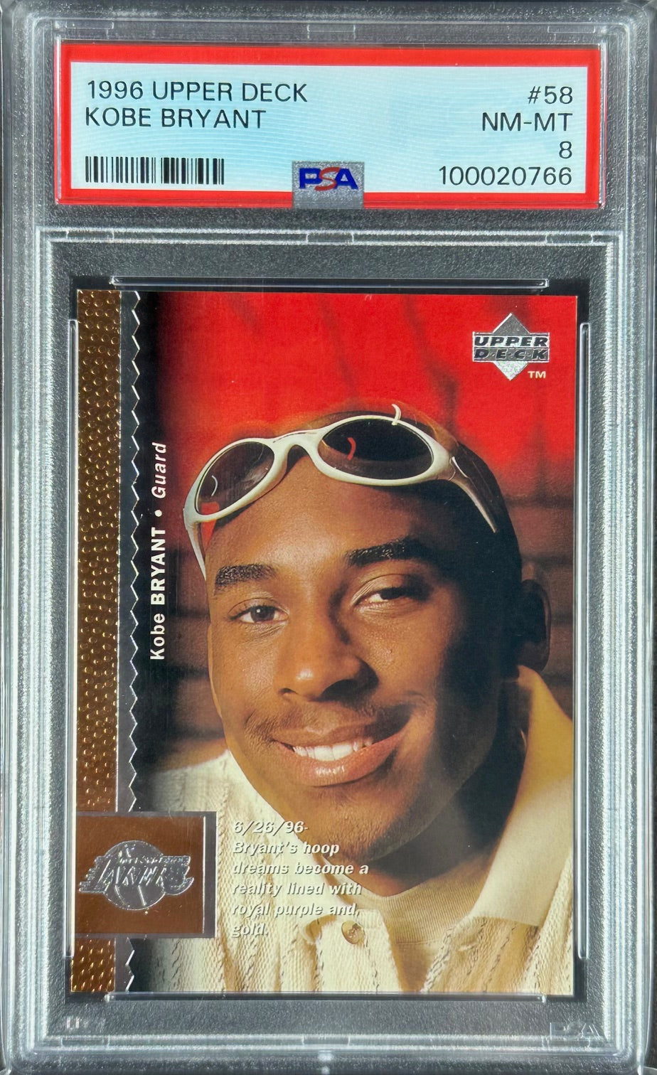 1996 Upper Deck – Kobe Bryant #58 – PSA 8 (NM-MT)