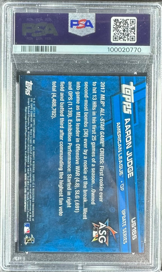 2017 Topps Update – Aaron Judge #US166 Throwing – Rookie – PSA 7
