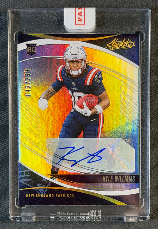 2025 Panini Absolute Football – Kyle Williams #152 – Signature Rookies Spectrum Auto 043/299 (Factory Sealed)