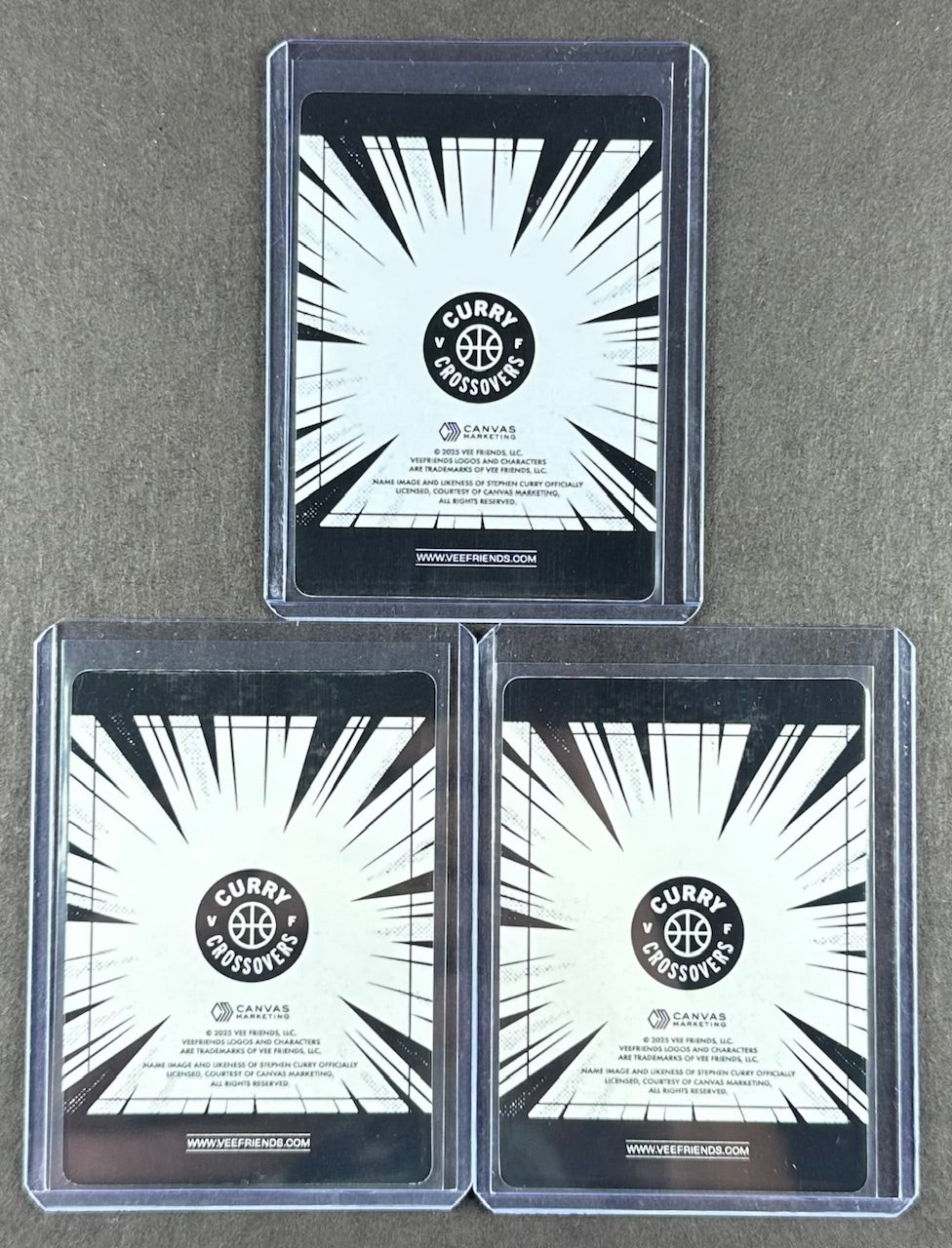 VeeFriends Super Stickers – Curry Crossovers 3-Card Bundle – Logical Lion + Competitive Clown + Flex’n Fox