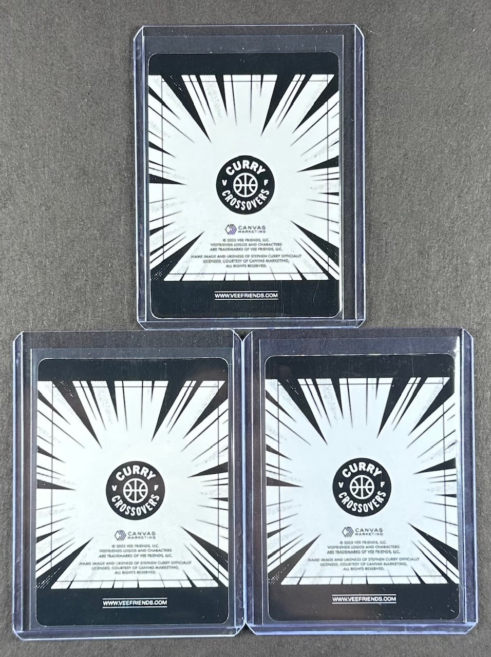 VeeFriends Super Stickers – Curry Crossovers 3-Card Bundle – Flex’n Fox + Competitive Clown + Logical Lion