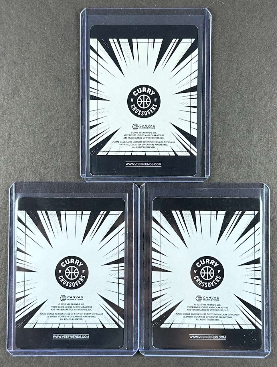 VeeFriends Super Stickers – Curry Crossovers 3-Card Bundle – Rare Robot + Tremendous Tiger + Competitive Clown