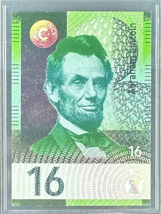 Cardsmiths Series 4 – #16 Abraham Lincoln – Cold Foil