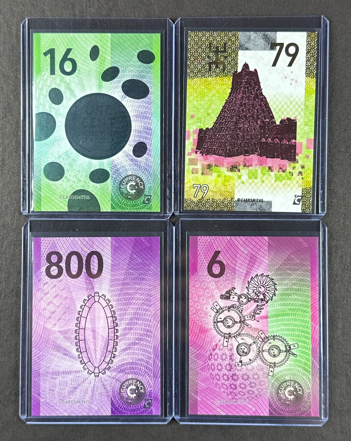 Cardsmiths Series 4 – 4-Card Historical Icons Bundle – Lincoln + Mansa Musa + Muriel Siebert + Charles Babbage