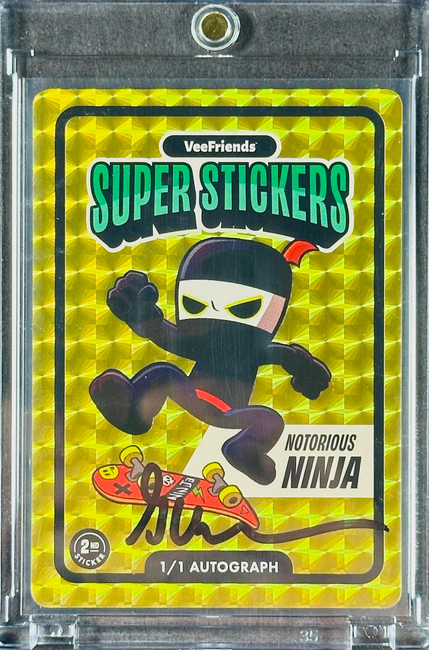 2025 VeeFriends Super Stickers – Notorious Ninja – Manga Series – 1/1 Autograph – One of One