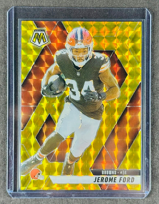 2025 Panini Mosaic – Jerome Ford #4 – Gold Mosaic 09/10