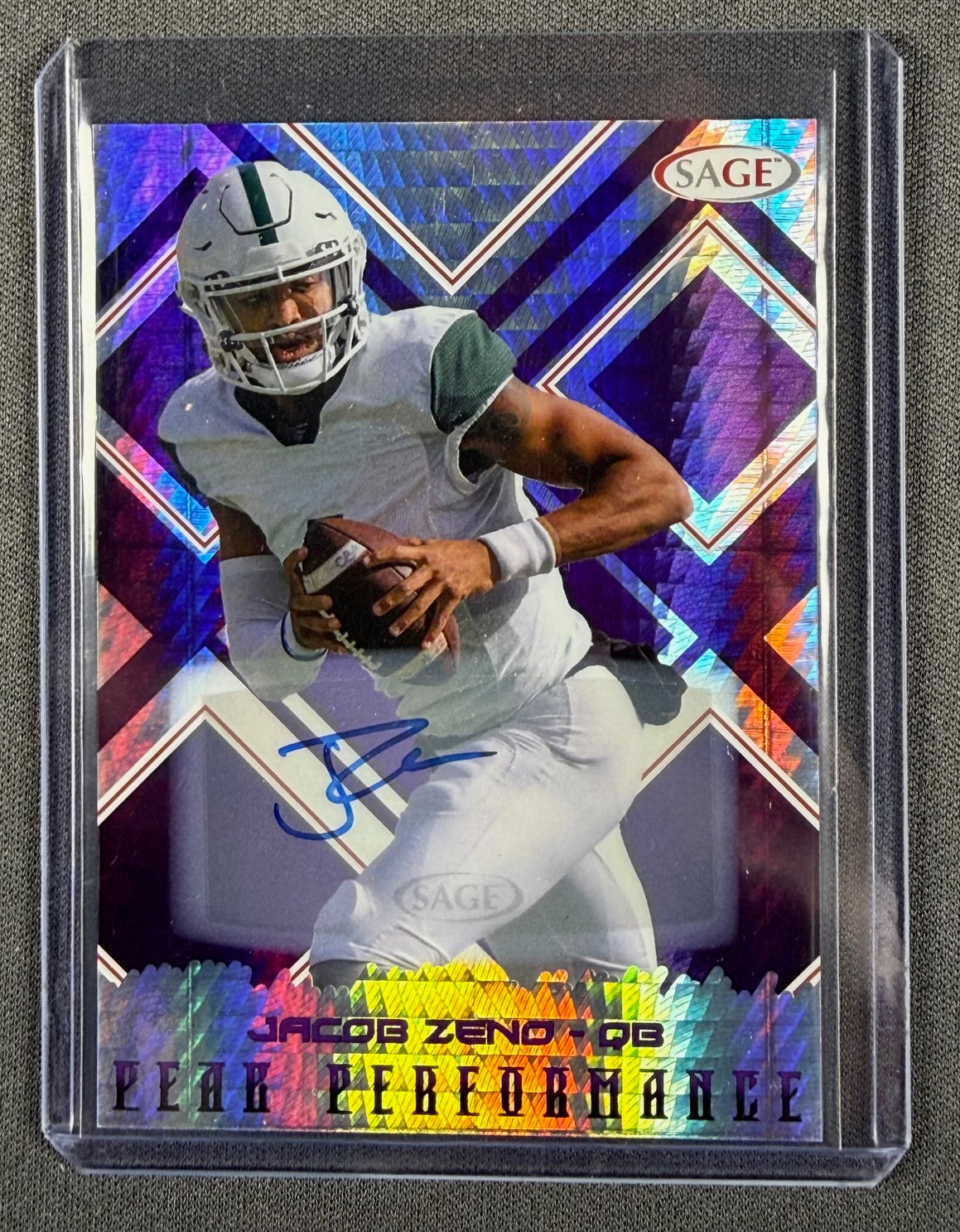 2025 SAGE Peak Performance Jacob Zeno Auto – UAB Blazers – On Card Autograph