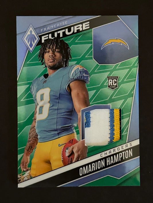 2025 Panini Phoenix Franchise Future Patch RC /99 - Omarion Hampton (Chargers)