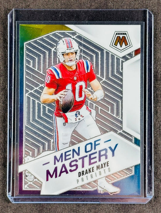 2025 Panini Mosaic Drake Maye “Men of Mastery” Insert #3 New England Patriots