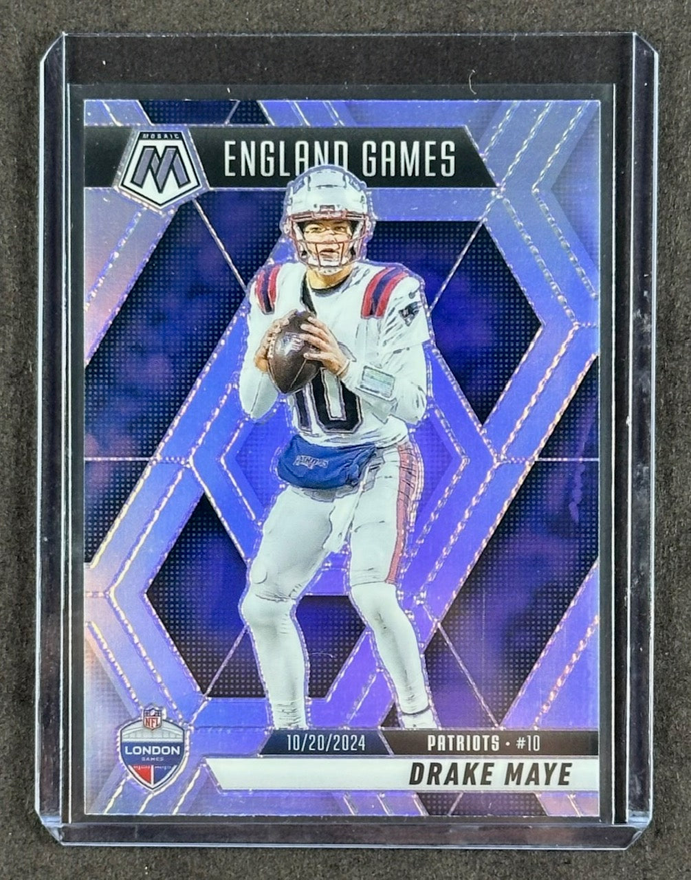 2025 Panini Mosaic Drake Maye England Games – Patriots #258