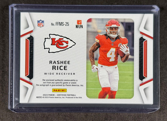 2023 Panini Certified Rashee Rice Freshman Fabric Patch RC /199 Chiefs