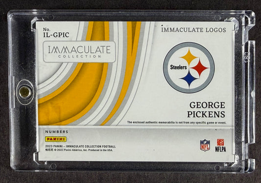 2023 Panini Immaculate George Pickens Immaculate Logos Patch /25 Steelers