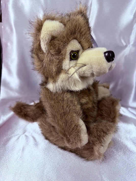 Purr-Fection Timber Wolf Plush 10" – Stuffed Animal Toy Style #20607
