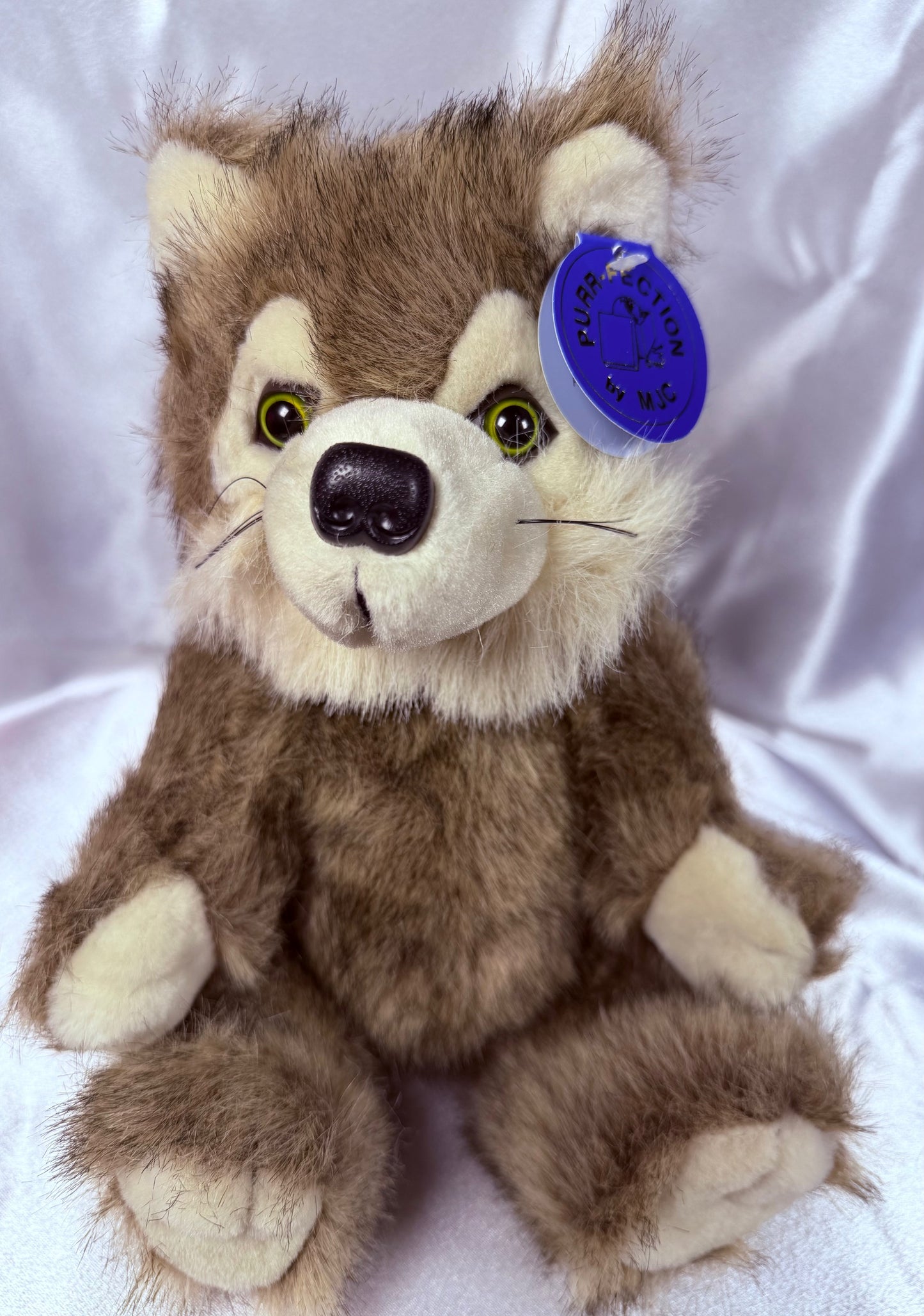 Purr-Fection Timber Wolf Plush 10" – Stuffed Animal Toy Style #20607