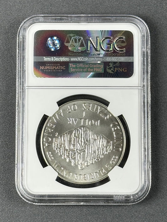 1987-P Constitution Commemorative Silver Dollar $1 – NGC MS69 – U.S. Silver Coin