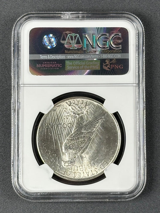 1924 Peace Silver Dollar $1 – NGC MS62 – U.S. Silver Coin
