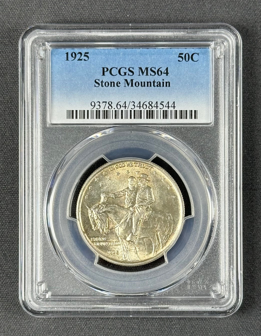 1925 Stone Mountain Memorial Half Dollar 50¢ – PCGS MS64 – U.S. Commemorative Silver Coin