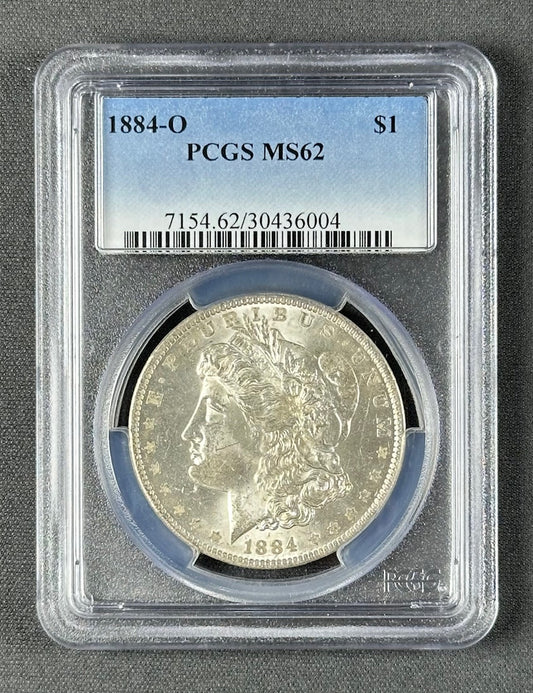 1884-O Morgan Silver Dollar $1 – PCGS MS62 – U.S. Silver Coin