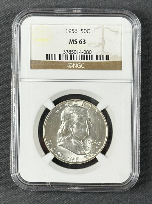 1956 Franklin Half Dollar – NGC MS63