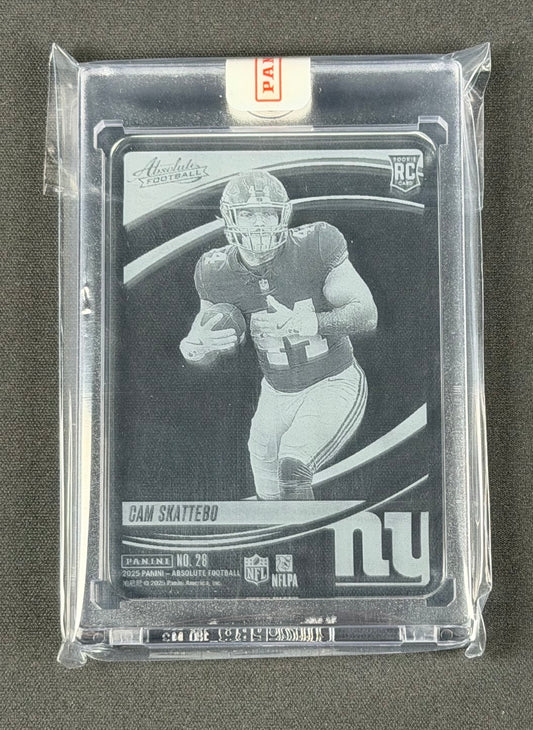 2025 Panini Absolute – Cam Skattebo #28 – Glass Rookie RC SSP Case Hit