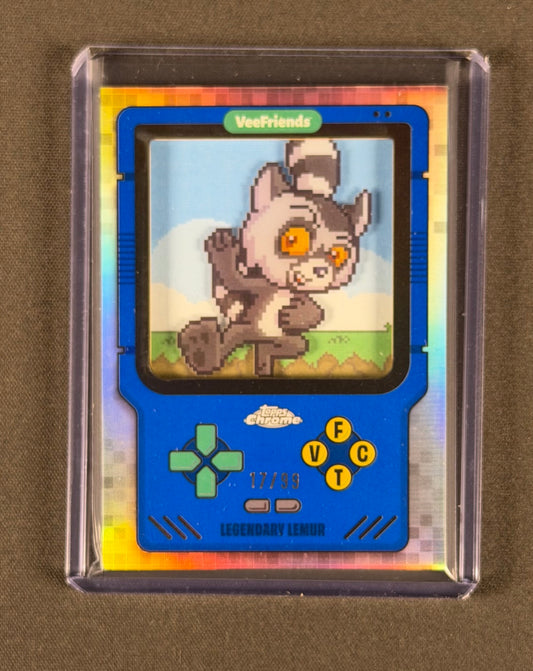 VeeFriends Game On – Legendary Lemur GO-7 – Refractor 17/99 Topps Chrome