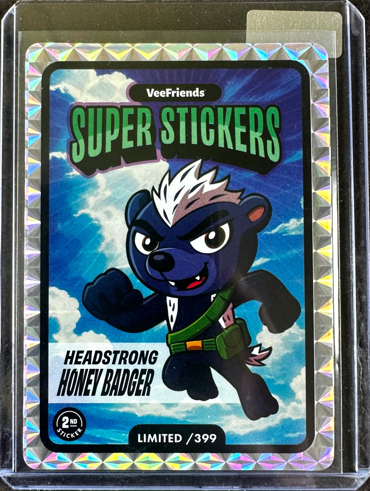VeeFriends Super Stickers – Manga Series – Headstrong Honey Badger – Limited /399