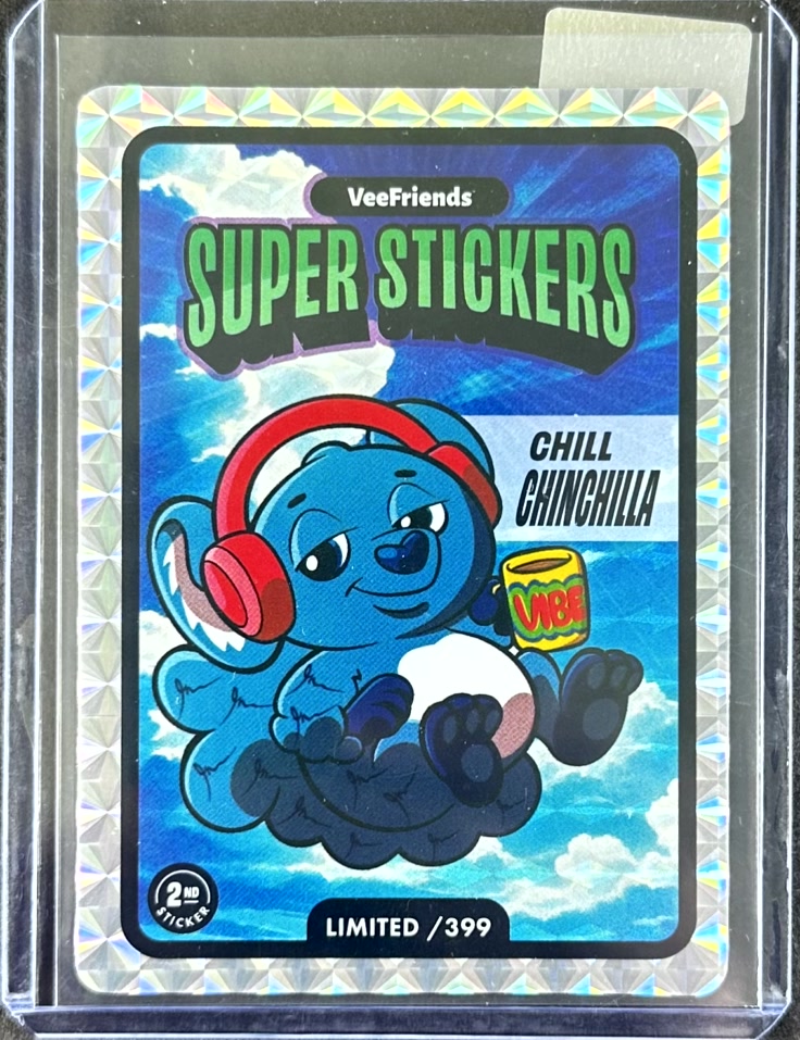VeeFriends Super Stickers – Manga Series – Chill Chinchilla – Limited /399