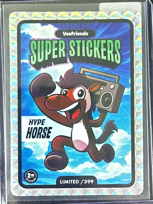 VeeFriends Super Stickers – Manga Series – Hype Horse – Limited /399