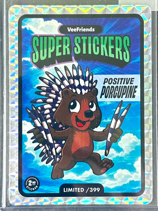 VeeFriends Super Stickers – Manga Series – Positive Porcupine – Limited /399