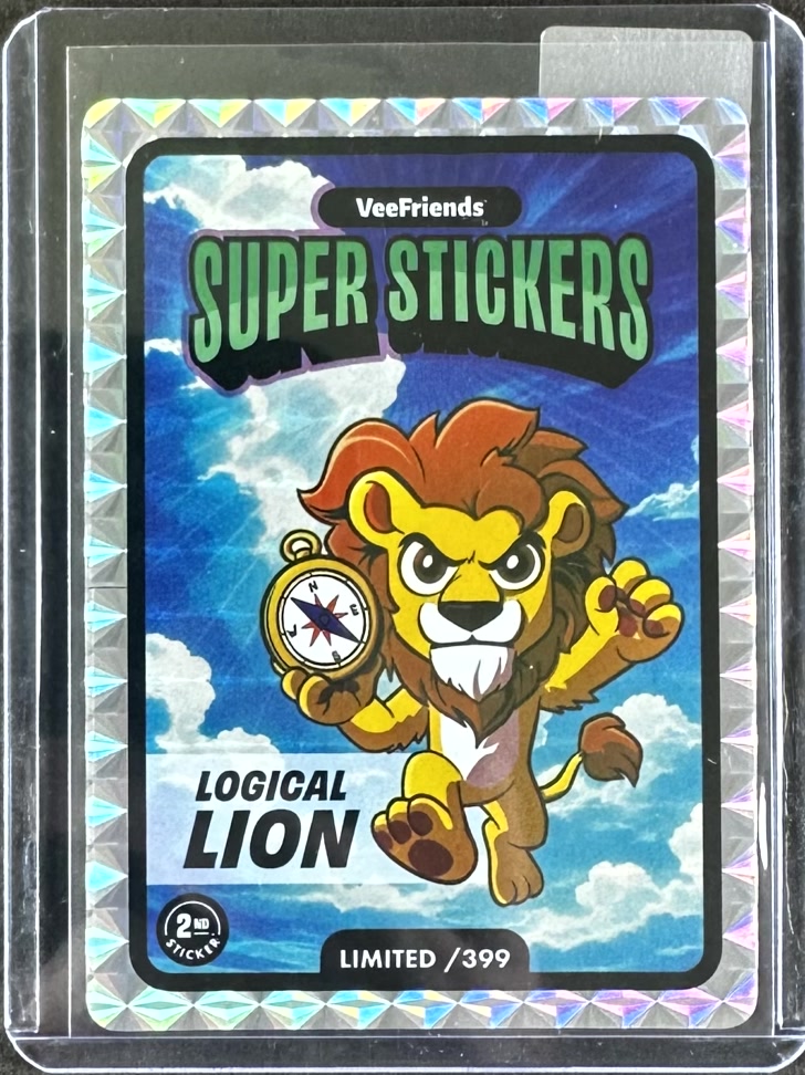 VeeFriends Super Stickers – Manga Series – Logical Lion – Limited /399
