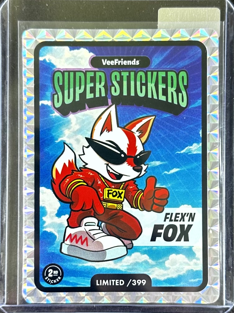 VeeFriends Super Stickers – Manga Series – Flex’n Fox – Limited /399