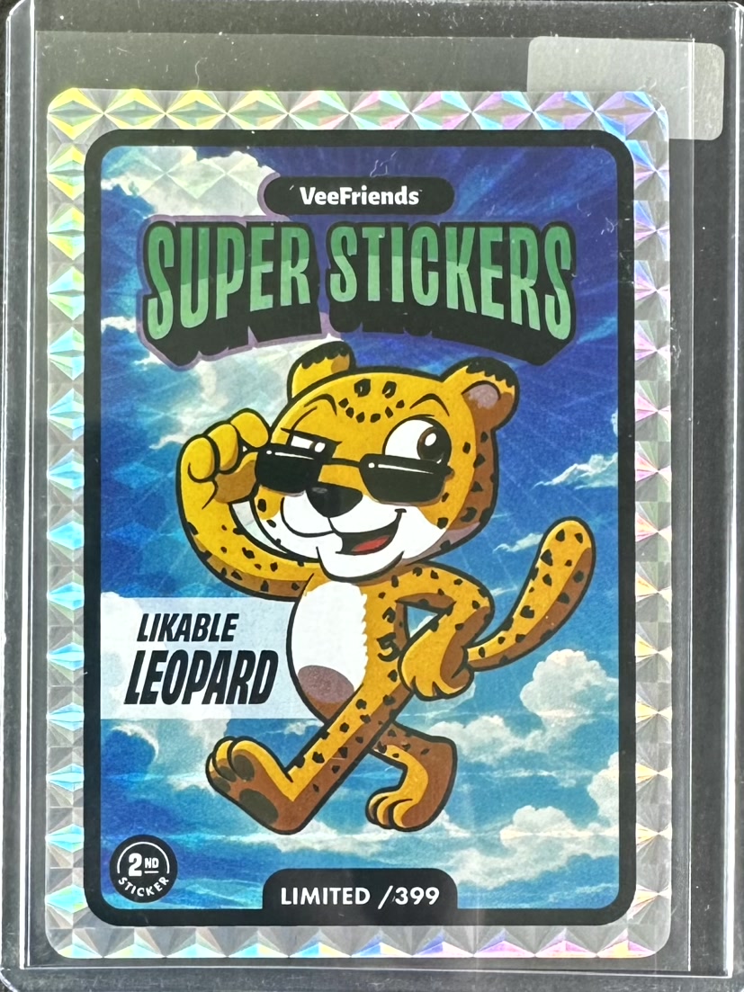 VeeFriends Super Stickers – Manga Series – Likable Leopard – Limited /399