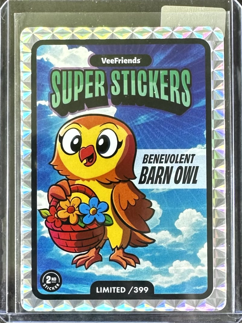 VeeFriends Super Stickers – Manga Series – Benevolent Barn Owl – Limited /399