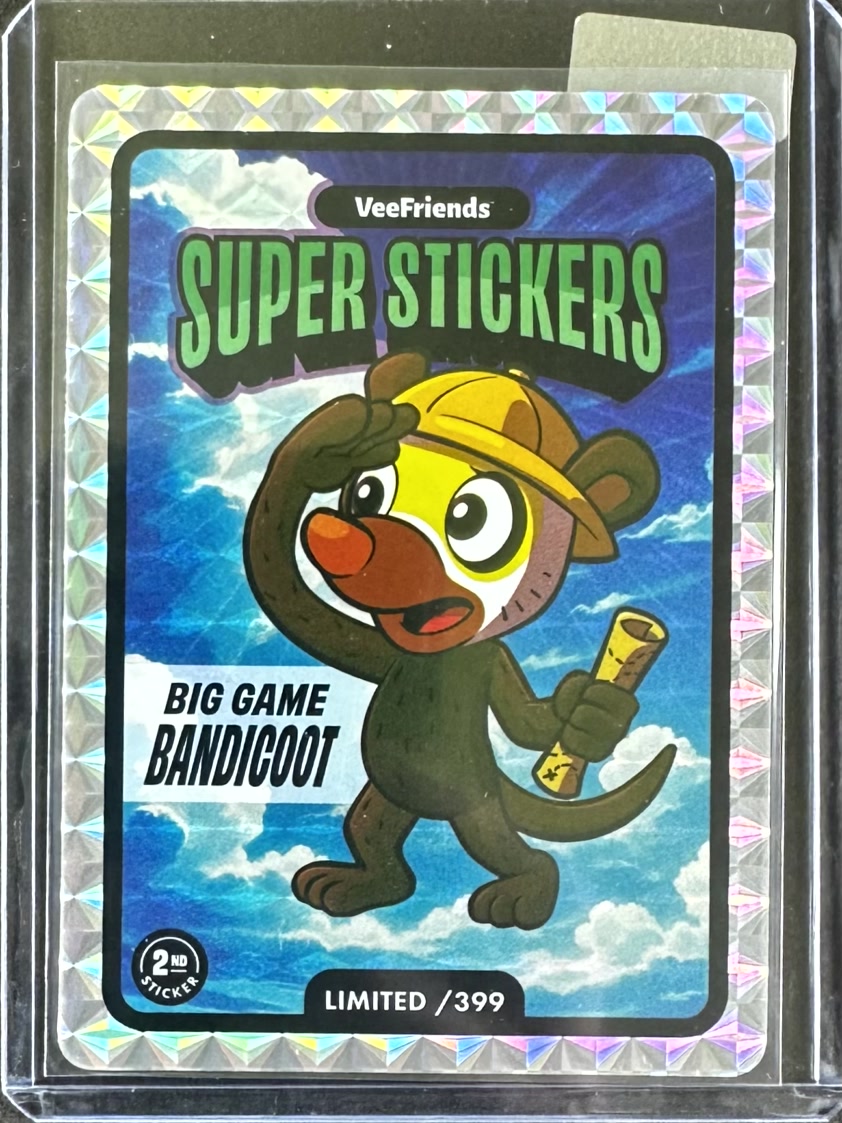 VeeFriends Super Stickers – Manga Series – Big Game Bandicoot – Limited /399