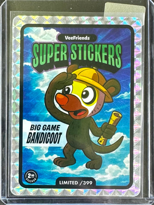 VeeFriends Super Stickers – Manga Series – Big Game Bandicoot – Limited /399