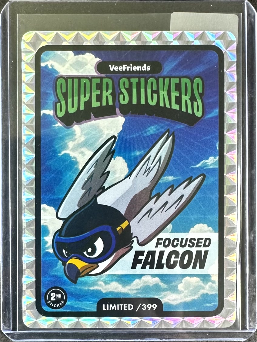 VeeFriends Super Stickers – Manga Series – Focused Falcon – Limited /399