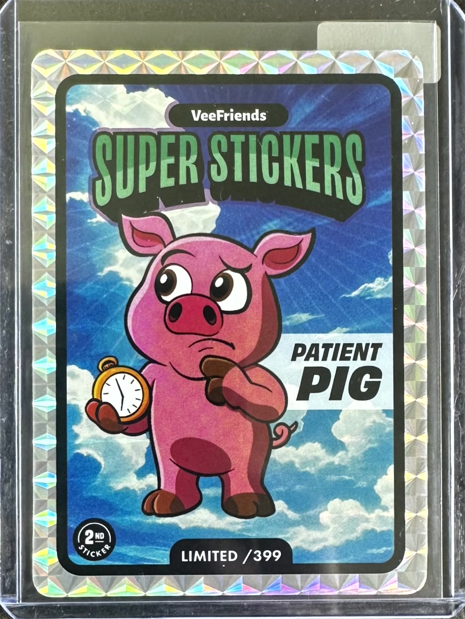 VeeFriends Super Stickers – Manga Series – Patient Pig – Limited /399