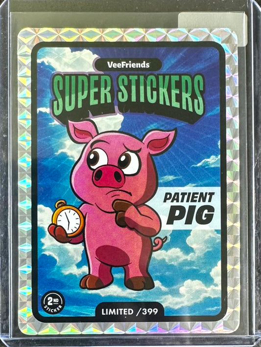 VeeFriends Super Stickers – Manga Series – Patient Pig – Limited /399