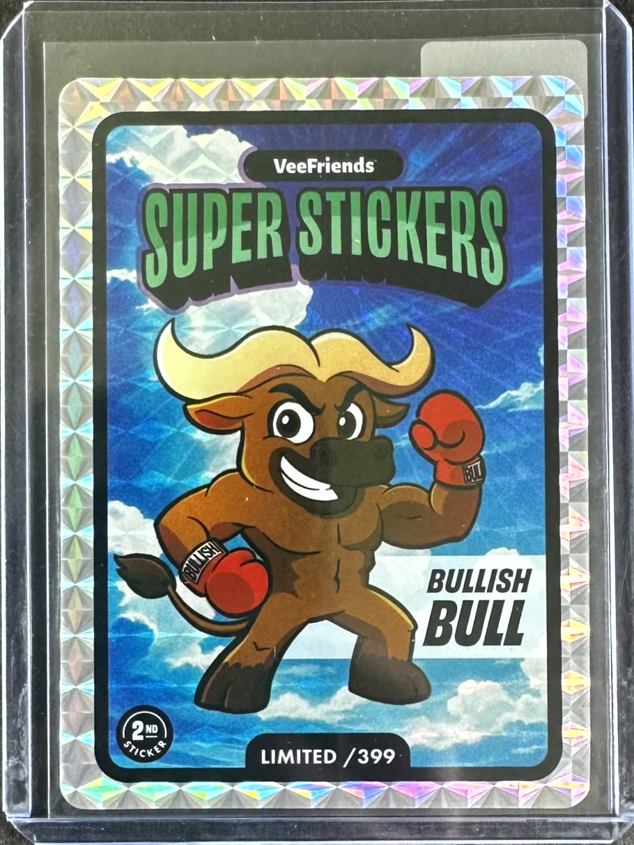 VeeFriends Super Stickers – Manga Series – Bullish Bull – Limited /399