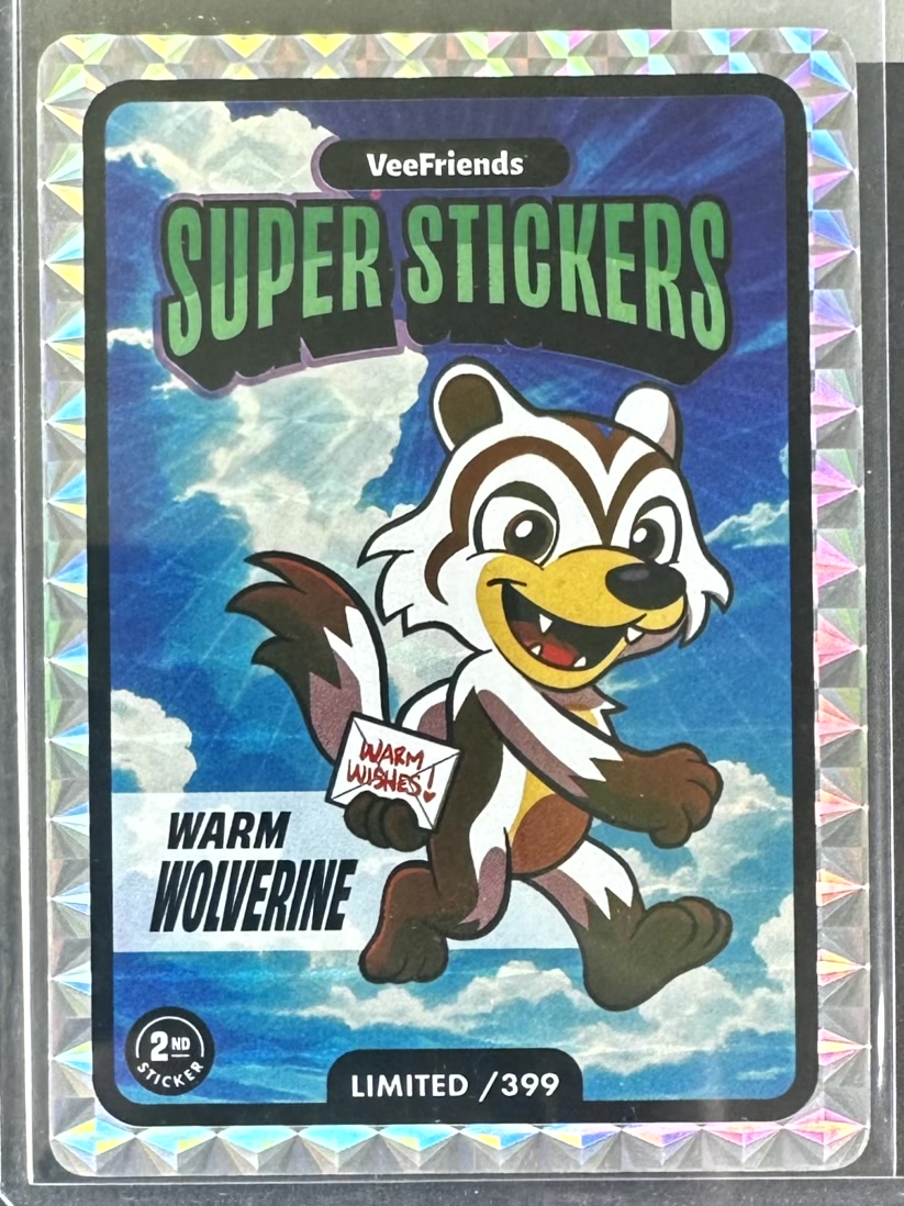 VeeFriends Super Stickers – Manga Series – Warm Wolverine – Limited /399