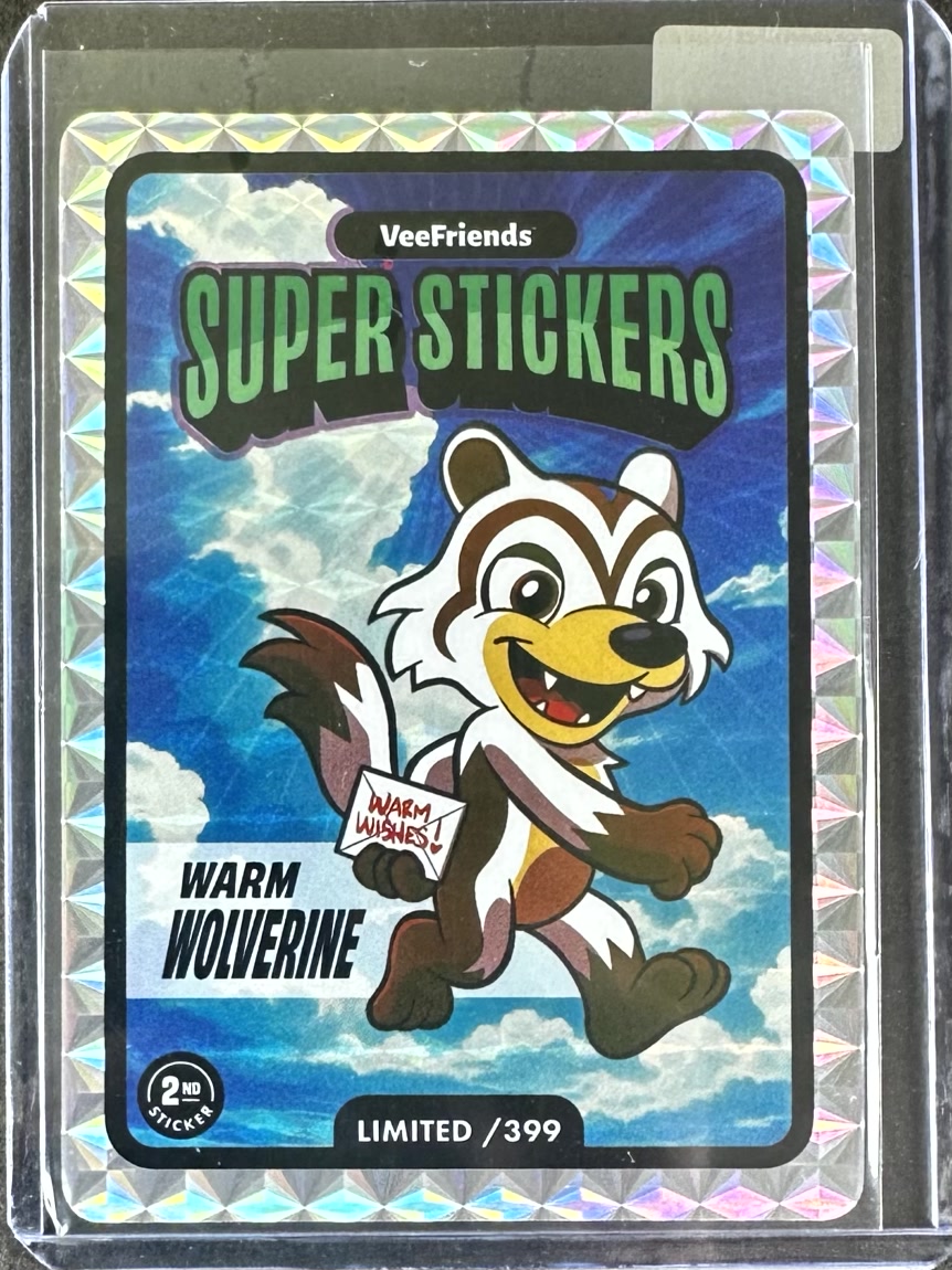 VeeFriends Super Stickers – Manga Series – Warm Wolverine – Limited /399