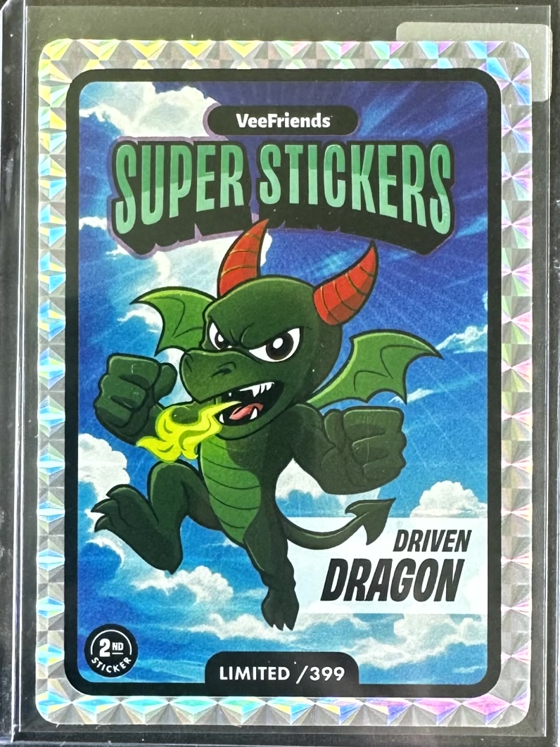 VeeFriends Super Stickers – Manga Series – Driven Dragon – Limited /399